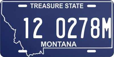 MT license plate 120278M