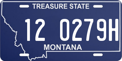 MT license plate 120279H