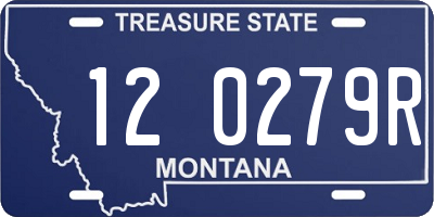 MT license plate 120279R