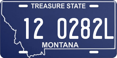 MT license plate 120282L