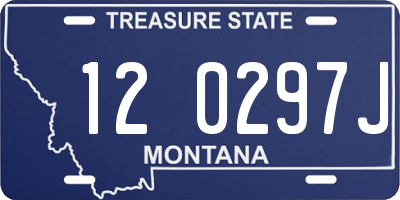 MT license plate 120297J