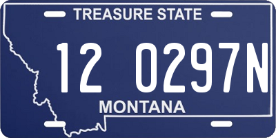 MT license plate 120297N