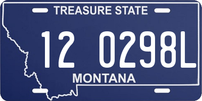 MT license plate 120298L