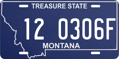 MT license plate 120306F