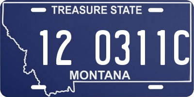 MT license plate 120311C