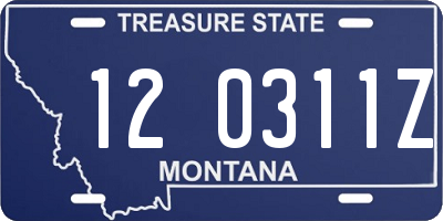 MT license plate 120311Z