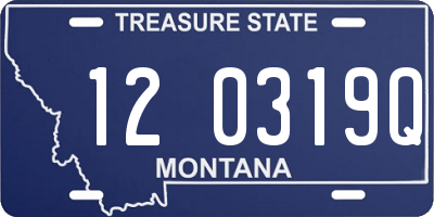 MT license plate 120319Q