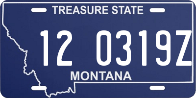 MT license plate 120319Z