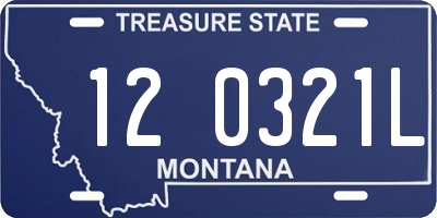 MT license plate 120321L