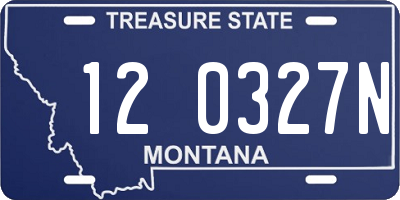 MT license plate 120327N