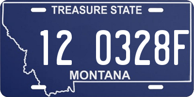 MT license plate 120328F