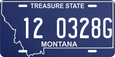 MT license plate 120328G