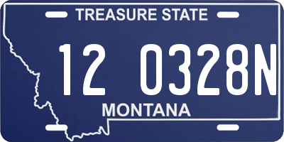 MT license plate 120328N