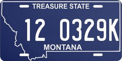 MT license plate 120329K