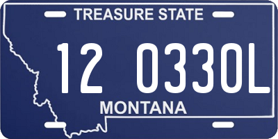 MT license plate 120330L
