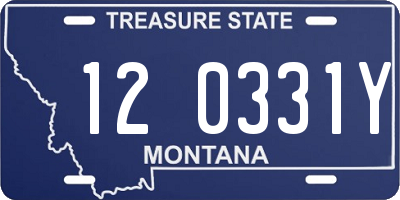 MT license plate 120331Y