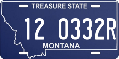 MT license plate 120332R