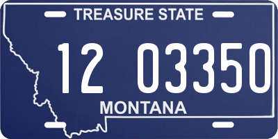MT license plate 120335O