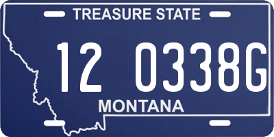 MT license plate 120338G