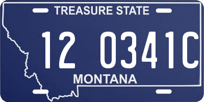 MT license plate 120341C