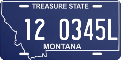 MT license plate 120345L