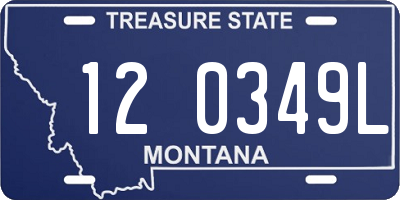 MT license plate 120349L
