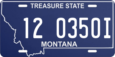 MT license plate 120350I