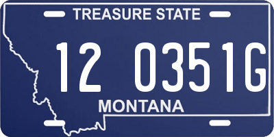 MT license plate 120351G