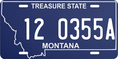 MT license plate 120355A