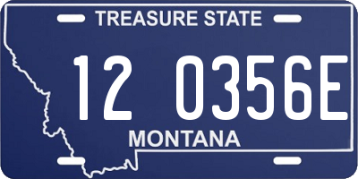 MT license plate 120356E