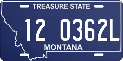 MT license plate 120362L