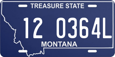 MT license plate 120364L