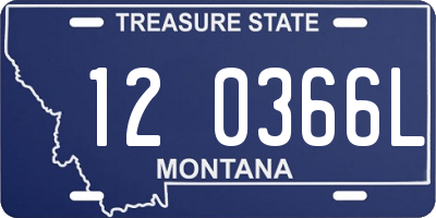 MT license plate 120366L