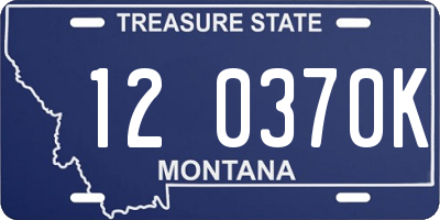 MT license plate 120370K