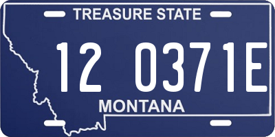 MT license plate 120371E