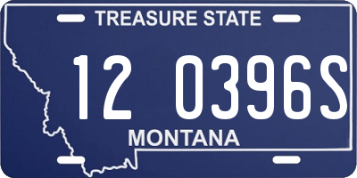 MT license plate 120396S