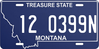 MT license plate 120399N