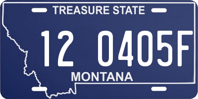 MT license plate 120405F