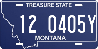 MT license plate 120405Y