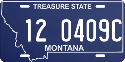 MT license plate 120409C