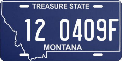 MT license plate 120409F