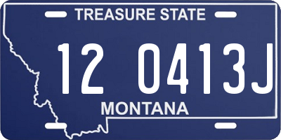 MT license plate 120413J