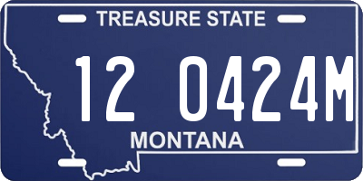 MT license plate 120424M