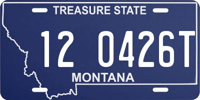 MT license plate 120426T