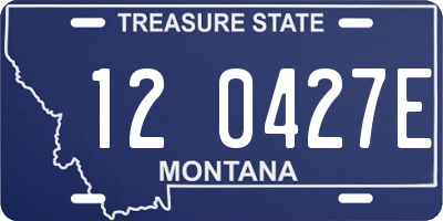 MT license plate 120427E