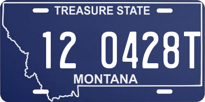 MT license plate 120428T