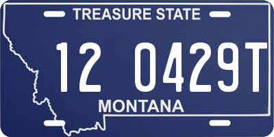 MT license plate 120429T