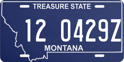 MT license plate 120429Z