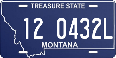 MT license plate 120432L