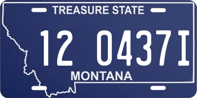MT license plate 120437I